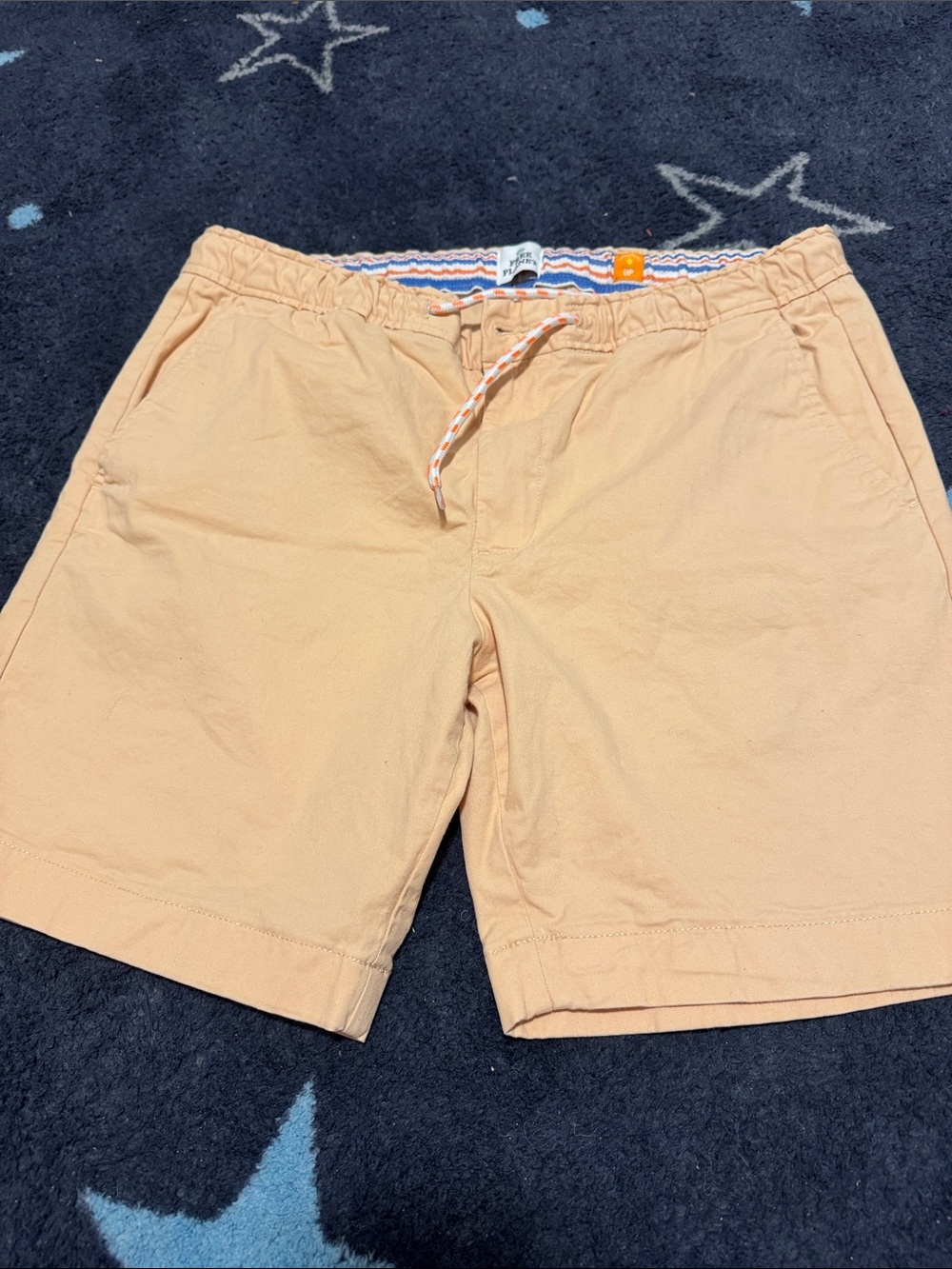 Free Planet Men's Peach Drawstring Casual Shorts